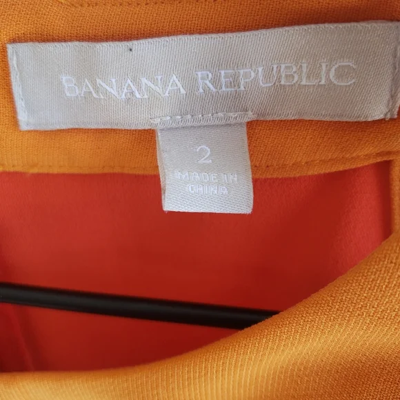Banana Republic Orange Sleeveless Peplum Top - Picture 4 of 5